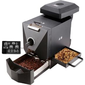 Electric Home Coffee Roaster Roasting Machine Nuts Barista Home 500g Electric Coffee Bean Roaster Machine Grain Dry 110V for home use with smoke filter and chaff collector
