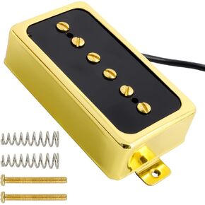 P90 Pickup Humbucker Size,Alnico V Single Coil Bridge Pickup & Neck Pickups For Les Paul P90 (Bridge Pickup)