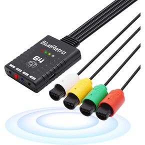 محول وحدة التحكم اللاسلكية RetroScaler N64 - يدعم وحدة تحكم الألعاب N64، متوافق مع وحدات تحكم PS3/PS4/PS5، وXbox One S، وSeries X/S، وSwitch Pro Bluetooth