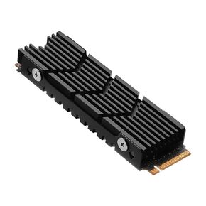 M.2 Heatsink NVMe SSD PS5 Heat Sink Computer PC PCIE M2 2280 SSD Cooler with Thermal Silicone pad for PC / PS5 for Samsung 990 980 970 EVO Plus SN850 SN750 SN570 Firecuda 530 Black