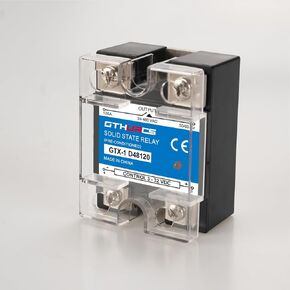 SSR-120DA 120A Solid State Relay Module Input 3-32VDC to Output 24-480VAC DC to AC Single Phase Plastic Cover