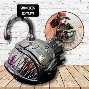 & Decor, Fierce Shark Ashtray -Outdoor Ashtray with Lid, Ashtray for Outside Patio & Home Decor - Ash Tray Outdoors and Ash Trays Indoor -Ceniceros para Exteriores -Unique Ashtray Design