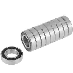6901-2RS Rubber Sealed Deep Groove Ball Bearing, 10Pcs 12x24x6mm Bearing Steel Rubber Sealed Deep Groove Rolling Bearings