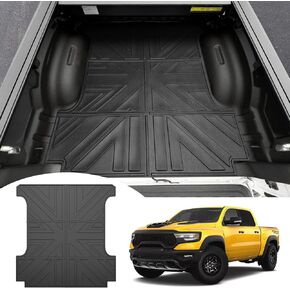 Truck Bed Mat for 2019-2024 Dodge Ram 1500 5.7 FT Short Bed Liner All Weather TPE Trunk Cargo Mat for 2019 2020 2021 2022 2023 2024 Dodge Ram 1500 Pickup Accessories