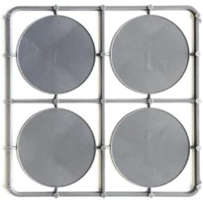 Warlord Games 16 x 60mm Round Plastic lipped Bases for Tabletop Miniatures
