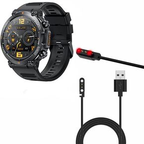 USB Cable for EIGIIS K56Pro SmartWatch Charger, 2 Pin Magnetic USB Replacement Charging Compatible with EIGIIS/Tiwain/LinsonK K56 PRO 1.39" Watch