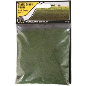 Woodland Scenic Static Grass 4mm-Dark Green -FS617