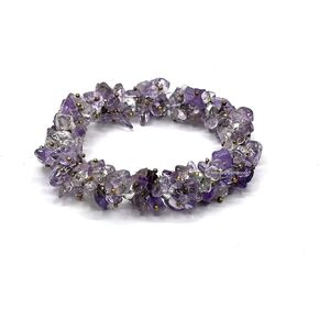 Crystal Chip Bracelet for Women Men Stone Chakra Bracelets, AAA Grade Stretchable Healing Crystals