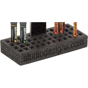 SD Studio Designs Modern Flexible Foam Table Top Organizer for Pencils 2 Pk, 10 mm Slots
