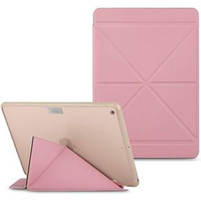 Moshi VersaCover Case for 10.2" iPad 9th (2021)/8th (2020)/iPad 7 (2019), Folding Cover with 3-Viewing Angles, Auto Sleep/Wake, Reinforced Frame, Magnetic Closure, Works Pencil Case, Sakura Pink