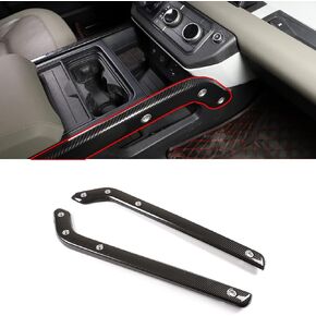 TINKI 2pcs ABS Car Interior Center Console Decoration Frame Cover Trim for Land Rover Defender 110 Accessories 2020 2021 2022 Replacement Parts (Carbon Fiber)