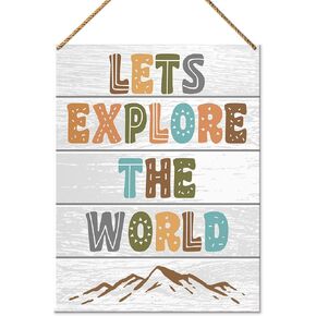 Nursery Wood Sign Decor, on The Night You Were Born, Safari Boho Nursery Kids Daughter Son Room Playroom Decor Inspirational Wall Art Decoration, Newborn Baby Boy Girl