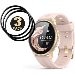 Wanski 3 Pack Tempered Glass Screen Protector Film, compatible with AGPTEK LW11 smartwatch