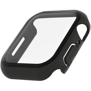 Belkin ScreenForce Apple Watch Case - Bumper Case & Tempered Glass Screen Protector for 44mm & 45mm Apple Watch Series 8, 7, 6, 5, 4 & Apple Watch SE - Apple Watch Accessories - Apple Case – Black
