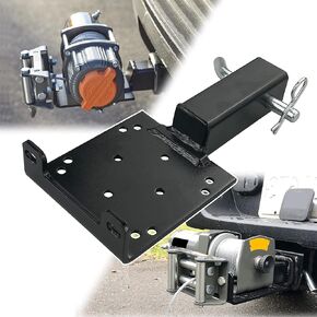 Winch Hitch Mounting Plate, Towing Winch Mounts Universal 2" Receiver Trailer Hitch Winch Mount Bracket for Recovery Winches Hitch Winch Cradle Mounting Plate Fit for ATV UTV SUV Pickup Truck