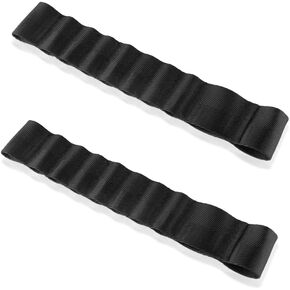 2PCS Door Limiting Straps Compatible with Wrangler CJ YJ TJ JK JKU JL JLU 1985-2023,9Inch Adjustable Heavy Duty Door Check Limiting Straps with Load 1000 Lb,Unique Car Door Guard (Black)