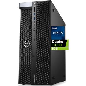 Dell Precision Xeon 5820 Tower Computer - Intel Xeon W-2245 8-Core, 64GB RAM, 2TB NVMe SSD, Nvidia Quadro T1000 8GB, 8K, Mini-DisplayPort, HDMI, DVDRW, Wi-Fi, BT, USB-C 10GBps, Windows 11 Pro
