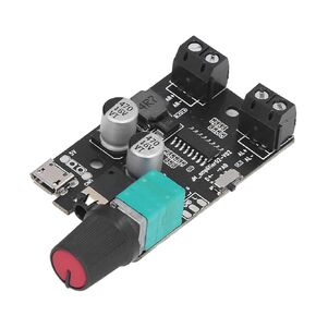 Mini Amplifier Board, Stereo Output 2 Working Mode Sound Power Amp Module with Button Control for Store Theater Speaker