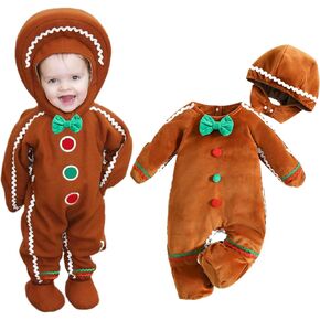 FIOMVA Newborn Infant Baby Boy Girl Thanksgiving Romper Turkey Bodysuit Jumpsuit One-Piece Clothes Outfits
