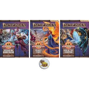 AMA Bundle of Pathfinder Complete Adventure Path Hell's Rebels 1 to 6 Plus Two Treasure Chest Buttons