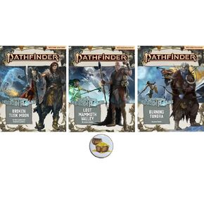 AMA Bundle of Pathfinder Complete Adventure Path Hell's Rebels 1 to 6 Plus Two Treasure Chest Buttons