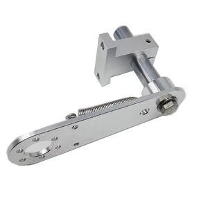 Length 140mm T-Shaped Base Aperture Aluminum Alloy Bracket Spring Holder for Encoder (Encoder not Included) (30mm Hole, Circular Rod Length 80mm)