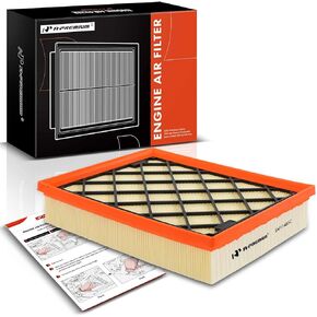 A-Premium Engine Air Filter Compatible with Ford Edge, Fusion, GT & Lincoln Continental, MKX, MKZ, Nautilus, 2013-2023, Flexible Panel
