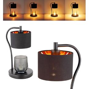 Fabric Candle Warmer Lamp,Dimmerable Candle Warmer with 2 * 50W Bulbs,Adjustable Beightness Nightstand Lamp for Bedroom Living Room Mother's Day & Birthday Gifts