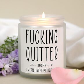 Retirement Gift for Woman 2024 Coworker - Best Retirement Gifts Goodbye Gifts for Nurse Teacher Friends Boss Retirement Gifts for Women Happy Retirement Farewell Classy Funny Retirement Candle Gift