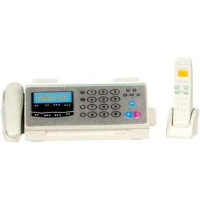 Dollhouse Miniature 1:12 Scale FAX Machine and Telephone #G8054