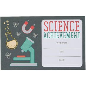 Fun Express Science Achievement Award Certificate