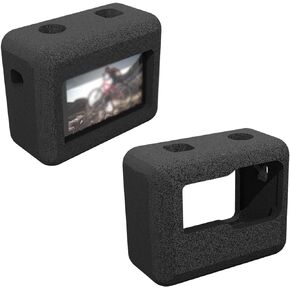 2Pack Windslayer Cover Housing Frame Case for Insta360 Ace Pro/Ace Action Camera Wind Muff Video Noise Reduction Accessories Sponge Windshield Windscreen Protectors