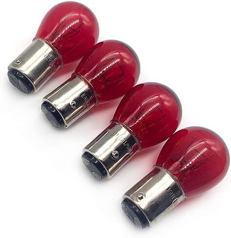4Pcs 1157 12v Light Bulb Auto Car Brake Stop Signal Turn Tail Lamp S8 Lot (Red) in Saudi Arabia