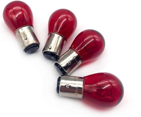 4Pcs 1157 12v Light Bulb Auto Car Brake Stop Signal Turn Tail Lamp S8 Lot (Red) in Saudi Arabia
