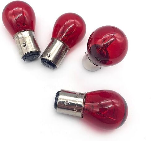 4Pcs 1157 12v Light Bulb Auto Car Brake Stop Signal Turn Tail Lamp S8 Lot (Red) in Saudi Arabia