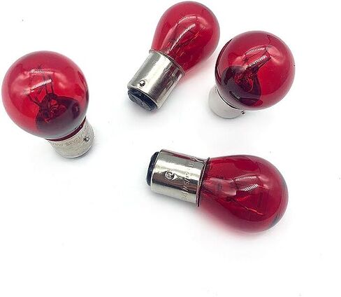 4Pcs 1157 12v Light Bulb Auto Car Brake Stop Signal Turn Tail Lamp S8 Lot (Red) in Saudi Arabia