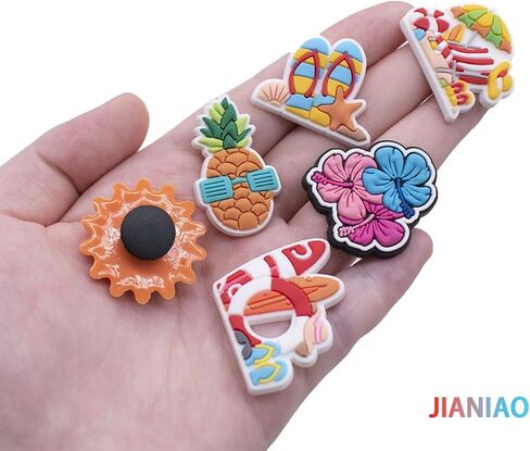 30PCS Summer Beach Shoe Charms for Shoes Decoration Accessories for Charm ornament Girls Boys Men Women Party Favor Gifts in Saudi Arabia
