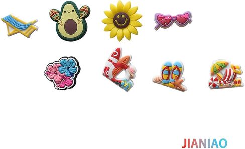 30PCS Summer Beach Shoe Charms for Shoes Decoration Accessories for Charm ornament Girls Boys Men Women Party Favor Gifts in Saudi Arabia
