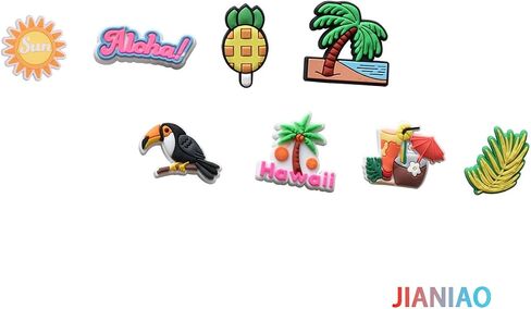 30PCS Summer Beach Shoe Charms for Shoes Decoration Accessories for Charm ornament Girls Boys Men Women Party Favor Gifts in Saudi Arabia