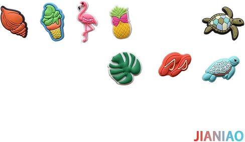 30PCS Summer Beach Shoe Charms for Shoes Decoration Accessories for Charm ornament Girls Boys Men Women Party Favor Gifts in Saudi Arabia