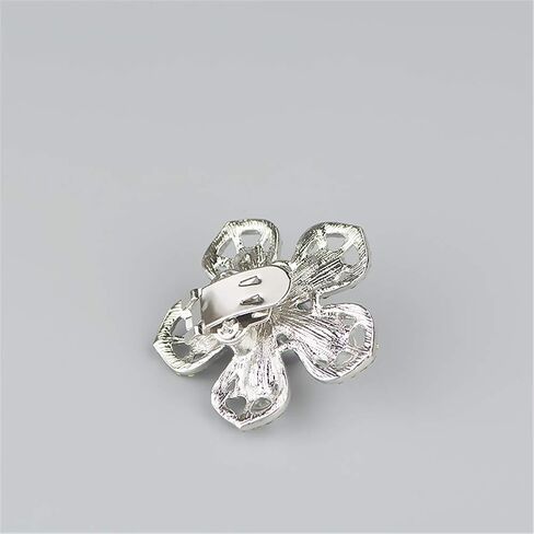 Ruihfas 2Pcs Floral Shoe Clips Pearl Crystal Shoe Buckles Decoration Accessories in Saudi Arabia