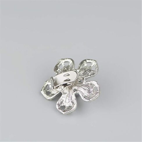 Ruihfas 2Pcs Floral Shoe Clips Pearl Crystal Shoe Buckles Decoration Accessories in Kuwait