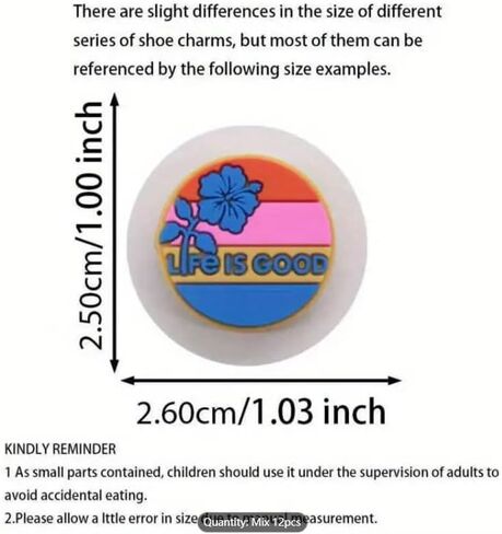 WENDYWU 12 قطعة من أحذية الباليه الراقصة البلاستيكية Kawaii الكرتونية لتزيين الصندل، إكسسوارات ذاتية الصنع in Kuwait