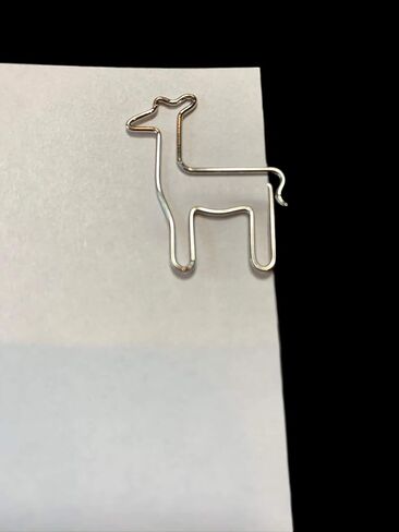 Butler in the Home 100 Count Giraffe Shaped Paper Clips Great for Paper Clip Collectors or Office Gift - Comes in Round Tin with Lid and Gift Box (Brown) in Saudi Arabia