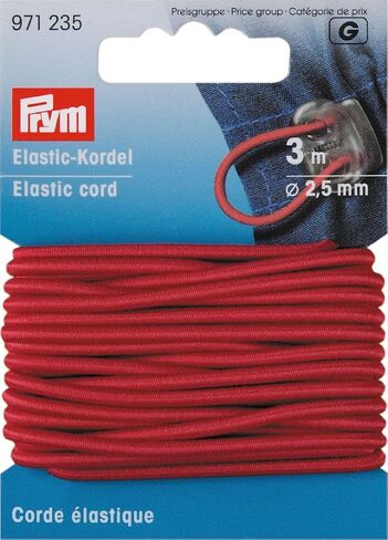 Prym 1.5mm, Black, 3 M Cord Elastic, 9.3 x 5.7 x 0.5 cm in Saudi Arabia