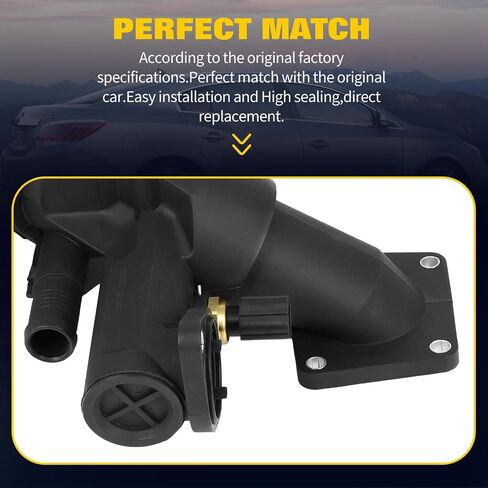 OCPTY Thermostat Housing Fit for Jaguar XF 2009-2011,for Jaguar S-Type 2006-2008,for Jaguar XK 2007-2008 Engine Coolant Thermostat Housing Assembly Replaces AJ811793 in Saudi Arabia