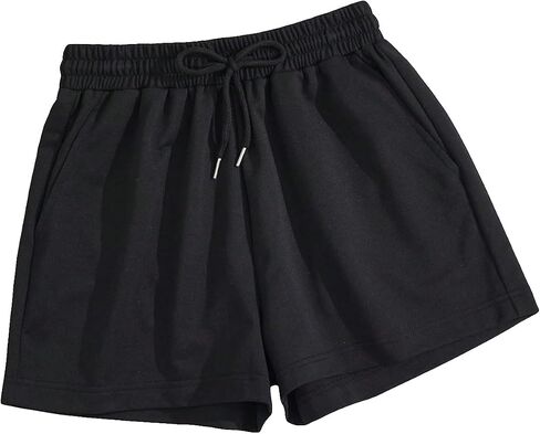 MakeMeChic Women's Lounge Shorts Drawstring Elastic Waisted Running Track Shorts in Saudi Arabia