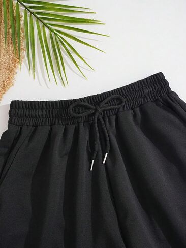 MakeMeChic Women's Lounge Shorts Drawstring Elastic Waisted Running Track Shorts in Saudi Arabia