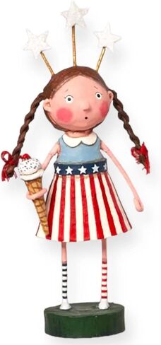 Lori Mitchell 15517 Stars,Stripes and Sprinkles Figurine 7.5" in Saudi Arabia