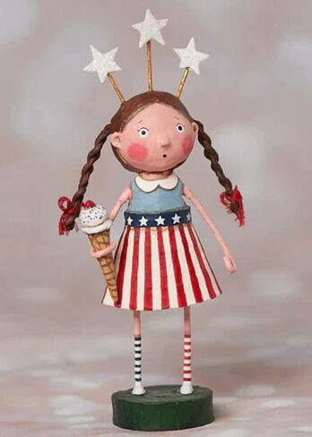 Lori Mitchell 15517 Stars,Stripes and Sprinkles Figurine 7.5" in Saudi Arabia